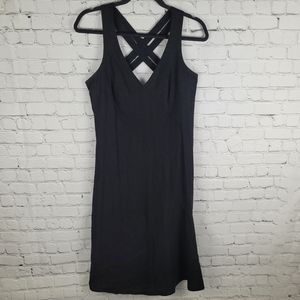 OXMO | linen blend strappy dress